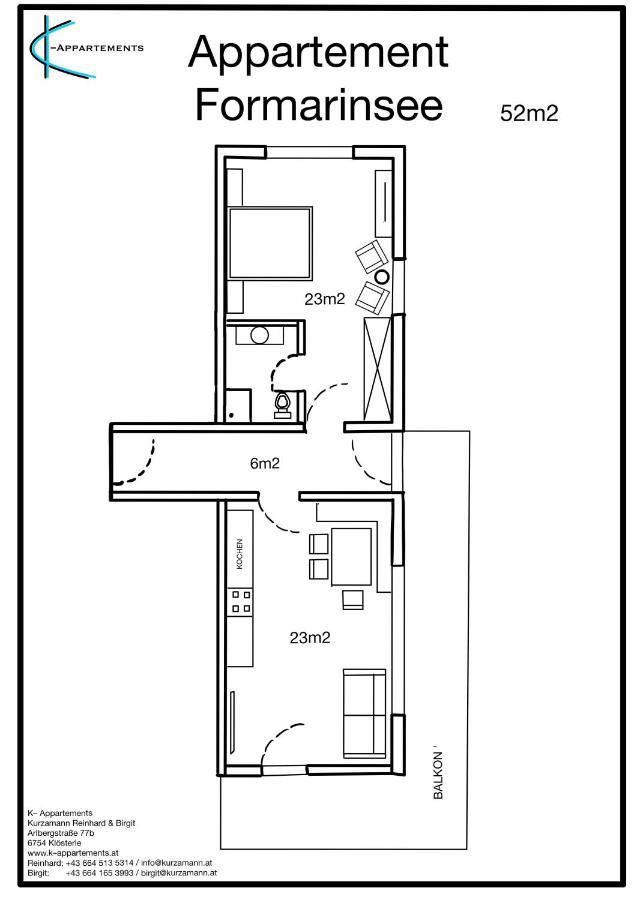 K-Appartements Klosterle Exteriér fotografie